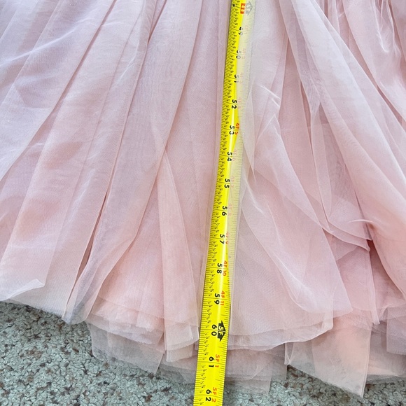 Jovani Blush Mermaid Sleeveless Sequin Sheer Corset‎ Formal Long Prom Gown SZ 10 - Picture 7 of 12